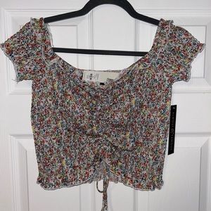 Francesca’s “Ruffle Neck” Top